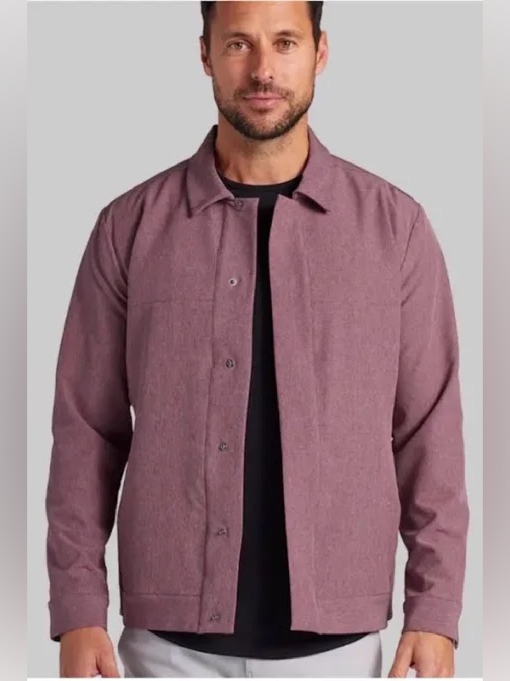 Men's BYLT District Jacket in Dusty Rose - Small